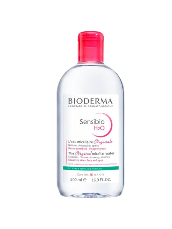 Micellar Water for Sensitive Skin Makeup Remover Bioderma Sensibio H2O 500ml