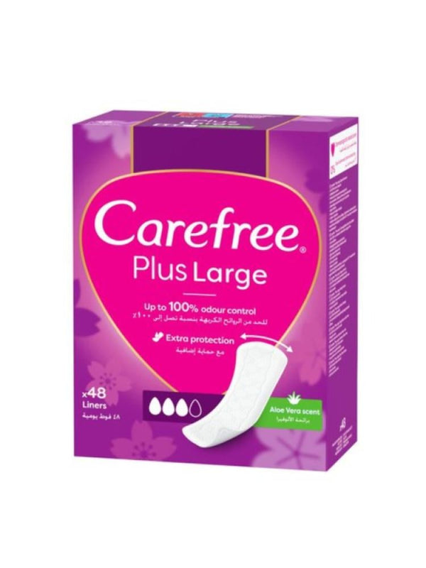 Carefree Daily Panty Liners with Aloe Vera Large 48 Count