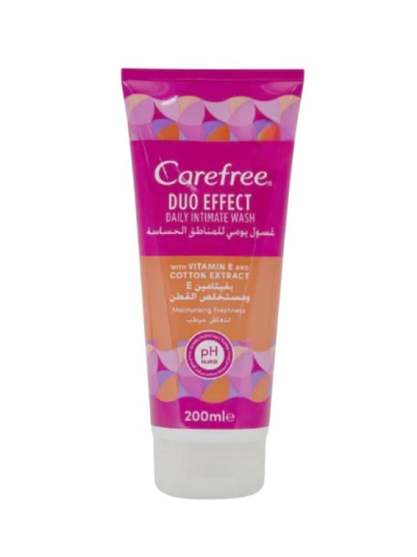 Intimate Wash Double Action Vitamin E & Cotton Extract Carefree 200ml