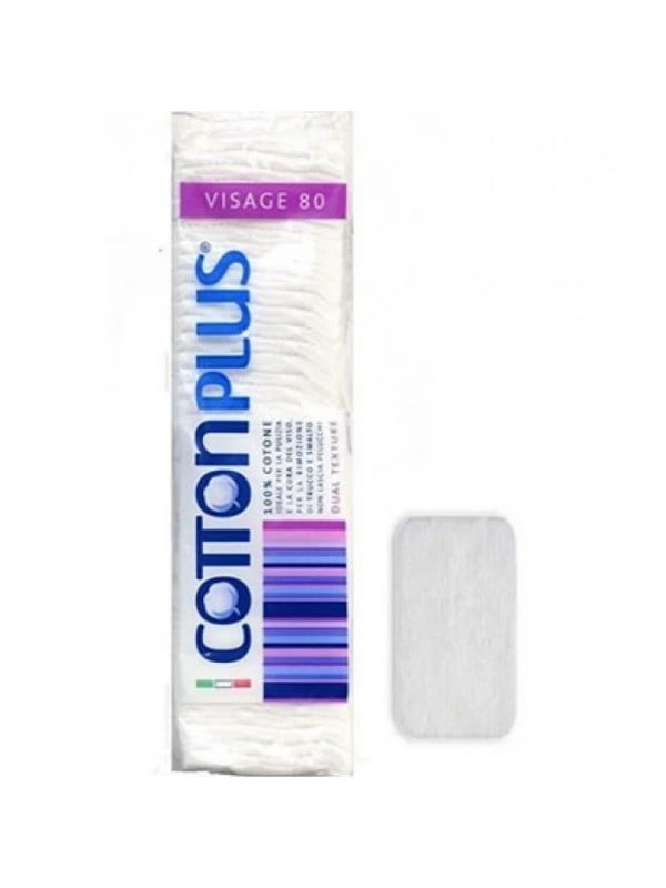 Cotton Plus Cosmetic Cotton Pads - 80 Pieces