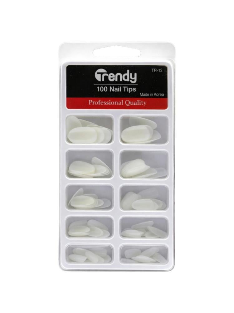 Best Artificial Nails Set 100 Pieces Long Lasting Gloss White TR12
