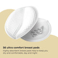 Breast Pads Nursing Ultra Comfort Absorbent Vital Baby 56Pc
