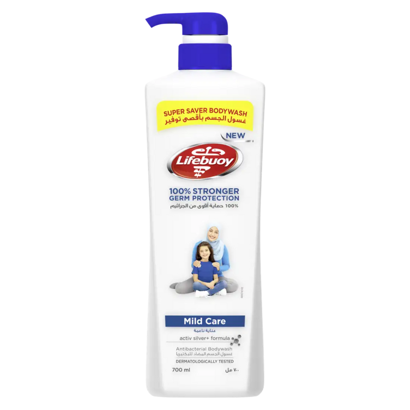 Body Wash Mild Care Moisturising Antibacterial Lifebuoy 700ml