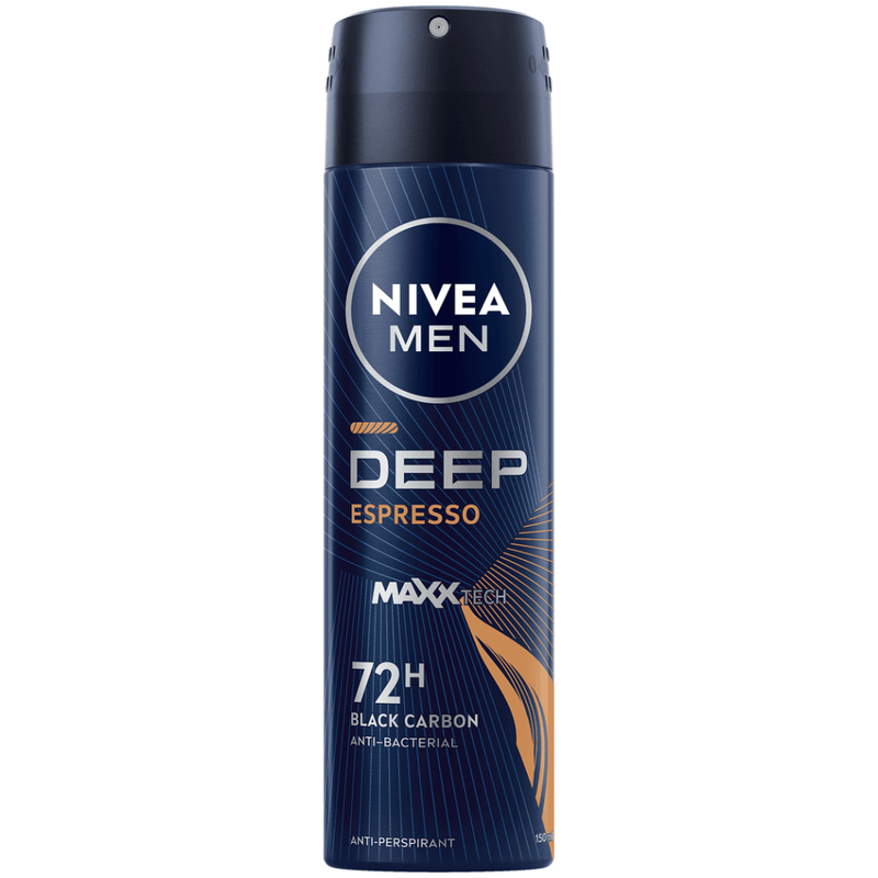 Spray Deodorant For Men Active Carbon Deep Nivea 150ml