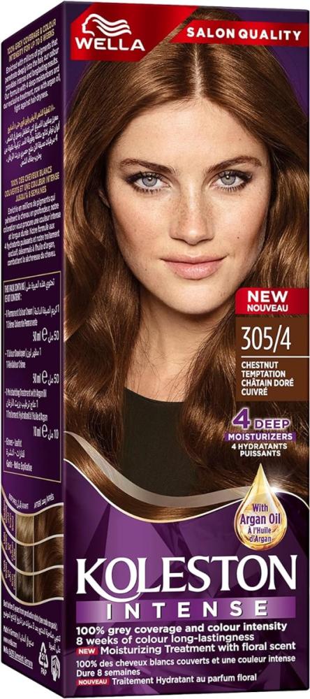 Chestnut Hair Dye Permanent Colorant Gray Coverage Koleston 60ml