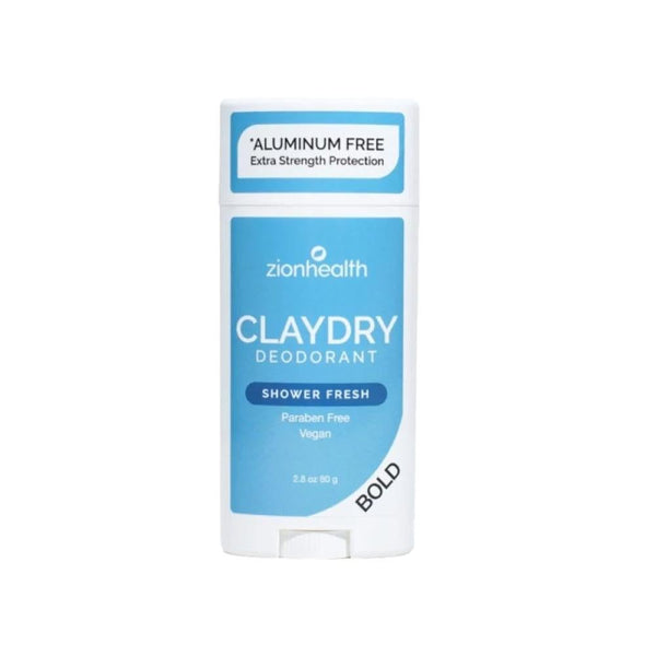 Zion Health Claydry Bold Deodorant, Aluminum-Free, Sure Fresh, 80g