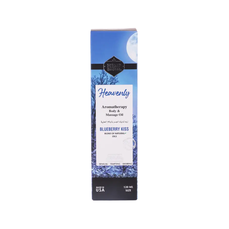 Doctor Hemp Blueberry Body Massage Oil, Moisturizing, 120ml