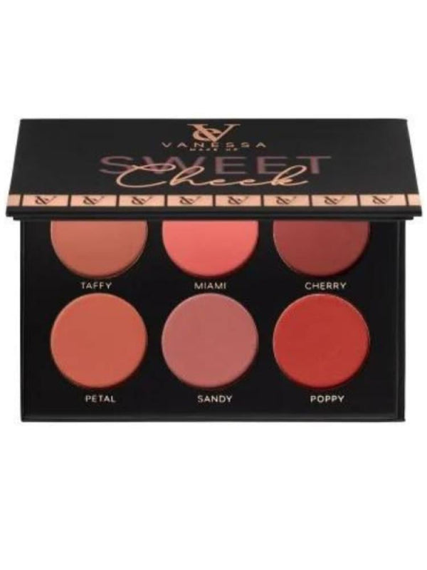 Vanessa Makeup Sweet Chic Blush Kit - 6 Vibrant Colors