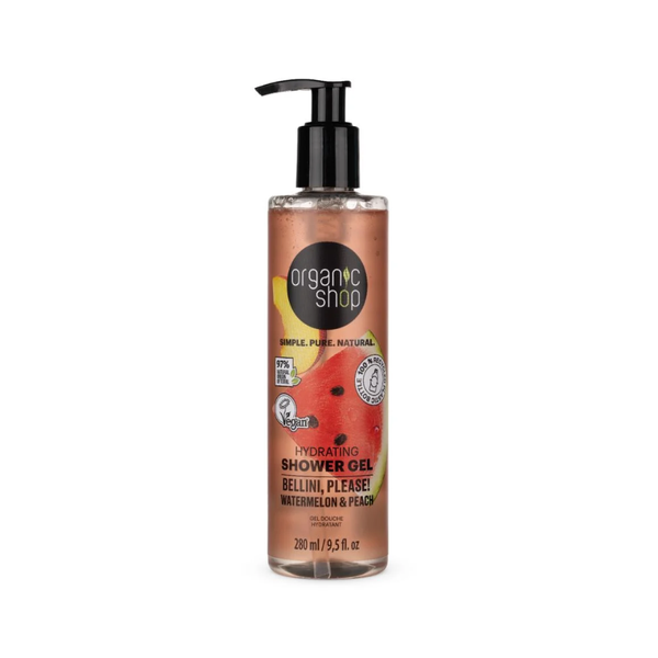 Organic Shop Watermelon & Peach Body Wash Moisturizing 280ml