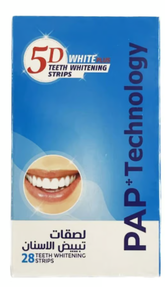 Best Teeth Whitening Strips 2022 PAP+ Technology Non-Peroxide 5D WHITE 28Pc
