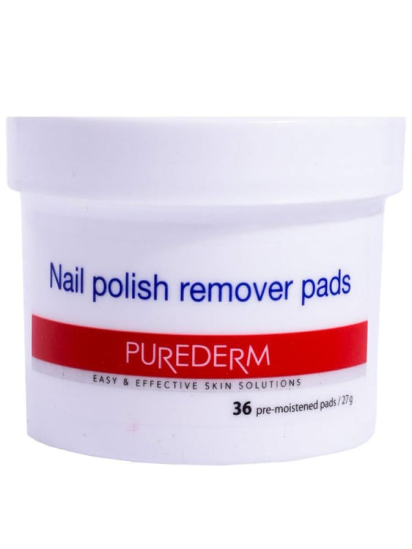 Purederm Nail Polish Remover Wipes - Acetone-Free - 36 Wipes