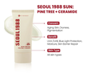 Face Sunscreen SPF 50 with Pine Extract and Ceramides by K-Secret 50ml