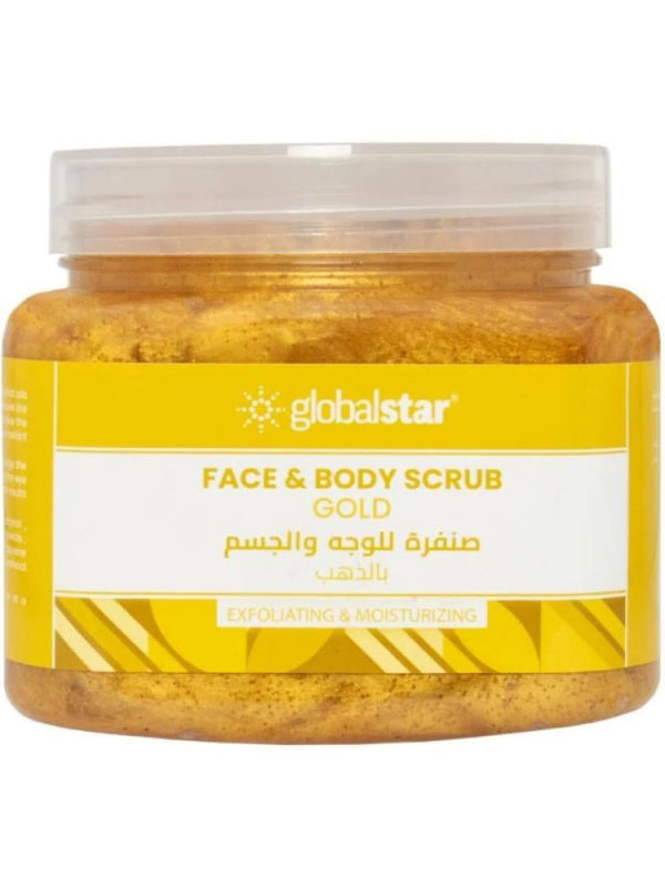 Face and Body Scrub Gold Extract Exfoliating Global Star 500ml