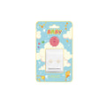 Navarro Children's Medical Earrings with Precious Stone, Gold Color