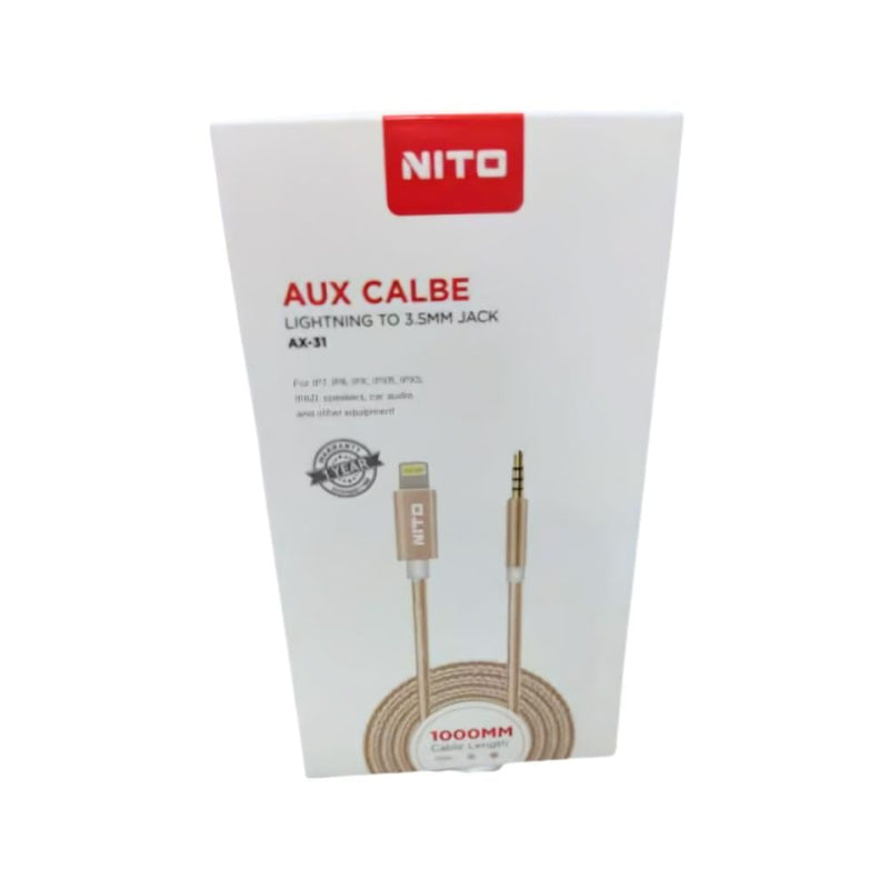 Nito AX31 Fabric AUX Stereo Audio Adapter Cable