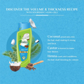 Best Shampoo for Oily Hair Volumising Coconut and Castor Vatika 200ml