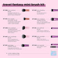 Mini Travel Makeup Brush Set Portable 10 Piece Kit Real Techniques
