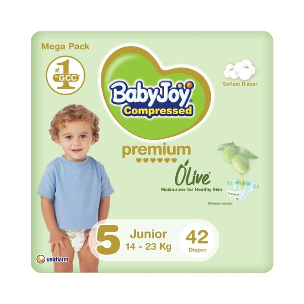 BabyJoy Olive Diapers with Olive Oil Moisturizer Size 5 14-23kg 42 Pieces