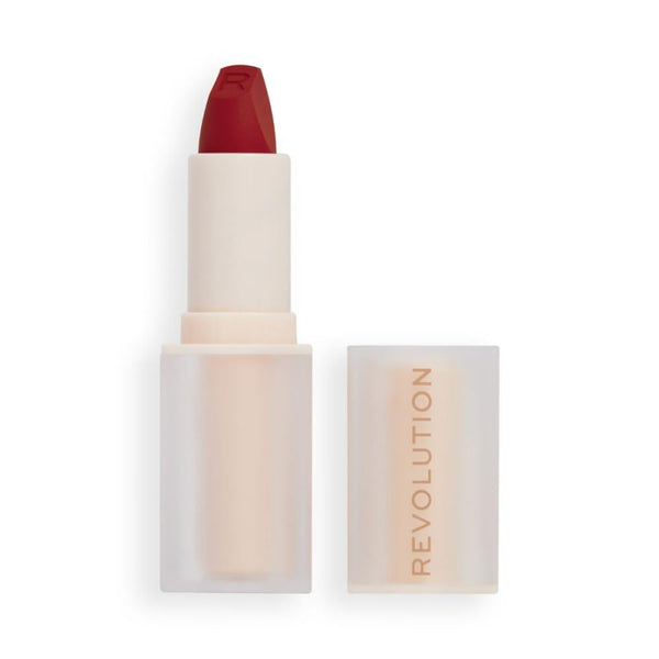 Lip Power Longwear Satin Lipstick Brick Red Soft Finish Revolution 3.5g