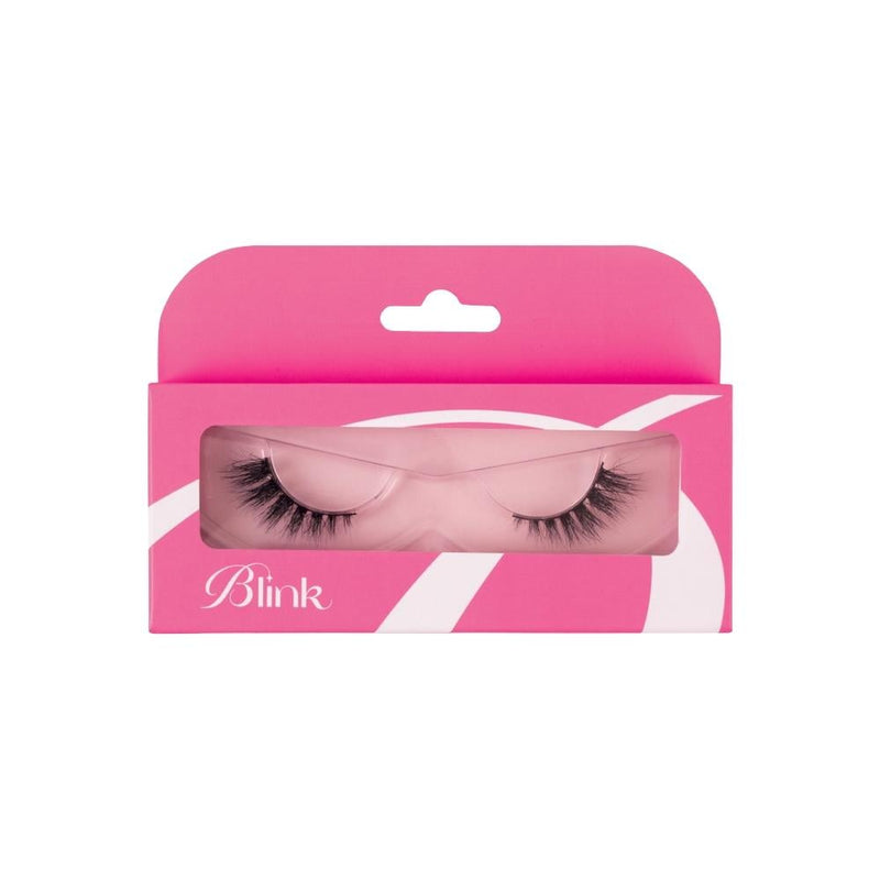 False Eyelashes Natural Looking Black Band Mink Hair Blink Dollface 1 Pair