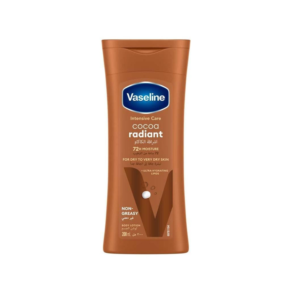 Vaseline Cocoa Radiant Body Lotion Moisturizing & Glowing Skin 200ml
