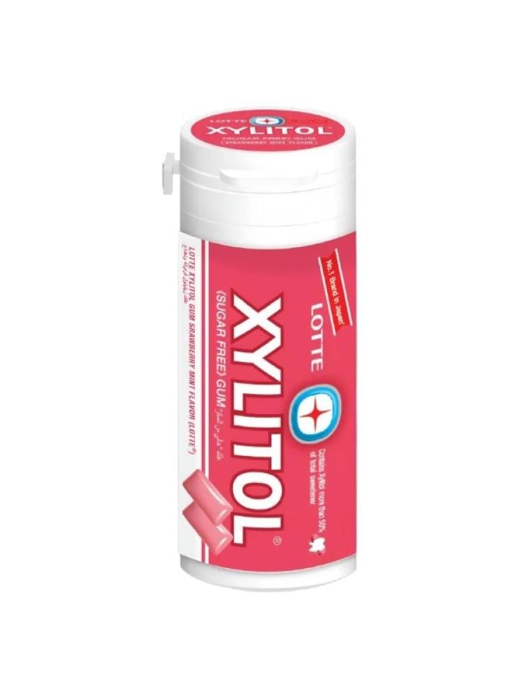 Xylitol Chewing Gum Sugar-Free Strawberry Mint Lotte 29g