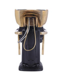 Salon System Hair Washing Chair Black Gold Handles