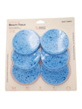 Beauty System Facial Cleansing Sponge Set - Blue, 6 Pieces