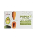 Shifa 8-in-1 Papaya and Avocado Soap Bar for Moisturizing and Brightening, 135g