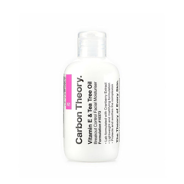 Carbon Theory Facial Moisturizer with Vitamin E and Tea Tree Oil, 100ml