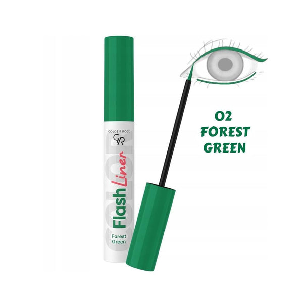 Golden Rose Flash Liner Eyeliner No. 02 Green Forest 3.5ml