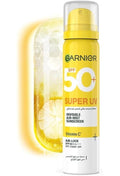 Garnier Super UV Invisible Sunscreen SPF 50+ with Vitamin C - 75ml