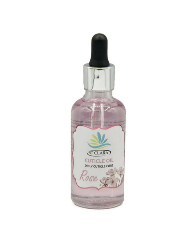 St Clara Rose Nail Oil - Nourishing Cuticle Treatment, 50ml