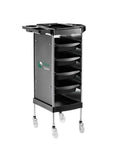 Salon System X11-B-1 Salon Trolley - 5 Drawers - Black