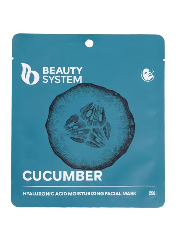 Beauty System Cucumber Hyaluronic Acid Moisturizing Face Mask - 25g