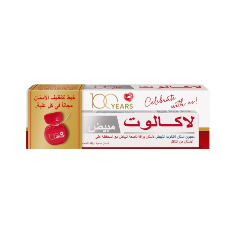 Crest 3D White Toothpaste Whitening Formula With Free Floss Lacalut 75ml