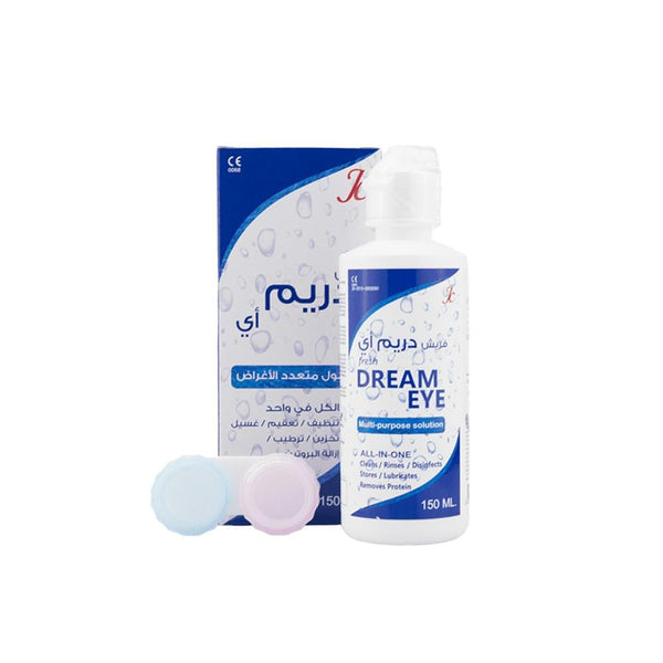 Dream Eye Multi-Purpose Contact Lens Solution, 150ml, Cleaning and Protection