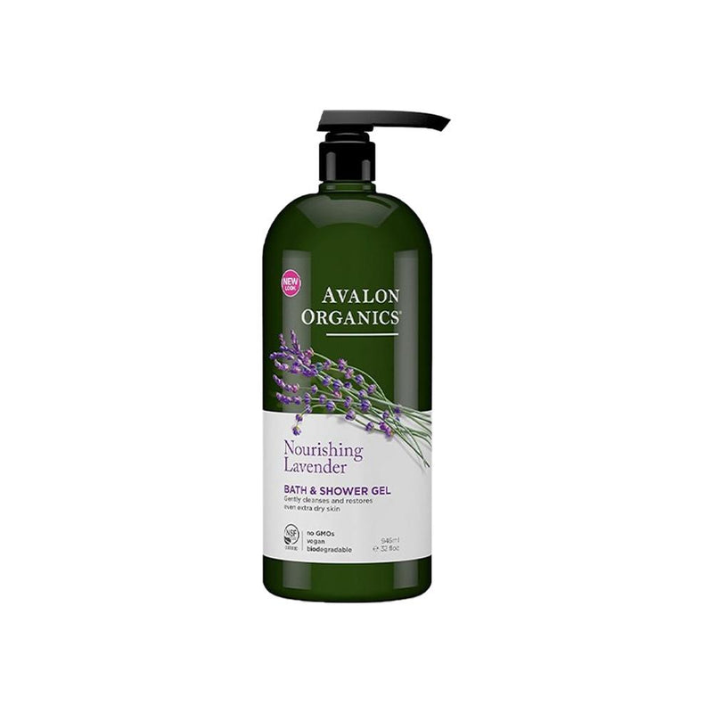 Avalon Organics Nourishing Lavender Shower Gel, 946 ml, Organic Ingredients