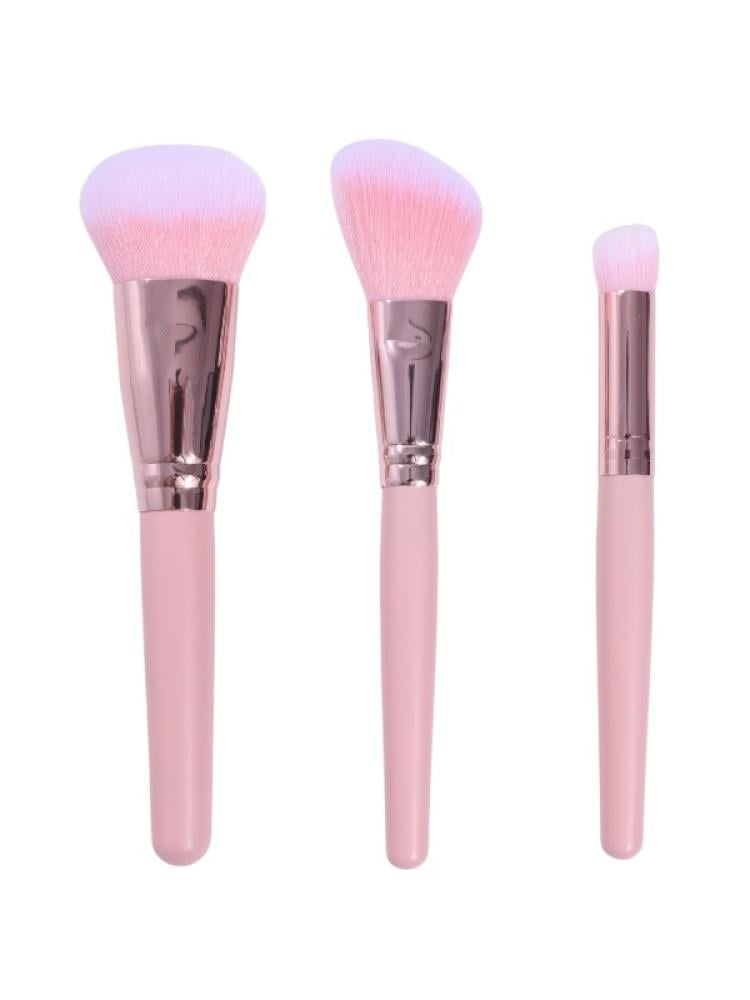 Salon System 3-Piece Makeup Brush Set - Assorted Colors
