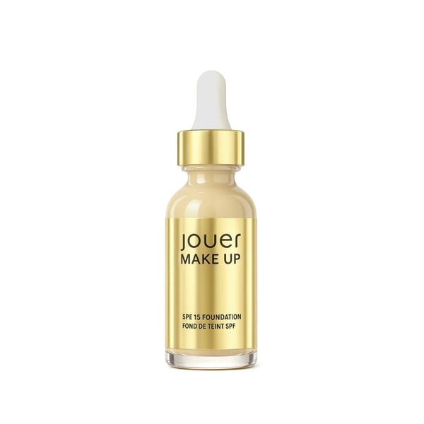 Jouer Vitamin Liquid Foundation, Matte, SPF 15, W4 Natural Beige