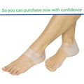 Gel Heel Protectors Cushioning Friction Relief Foot Care 1 Pair