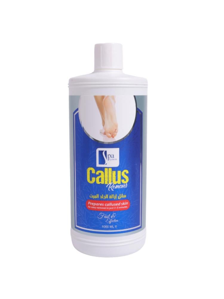 Spa System Callus Softening Remover Liquid for Smooth Skin, 1000ml