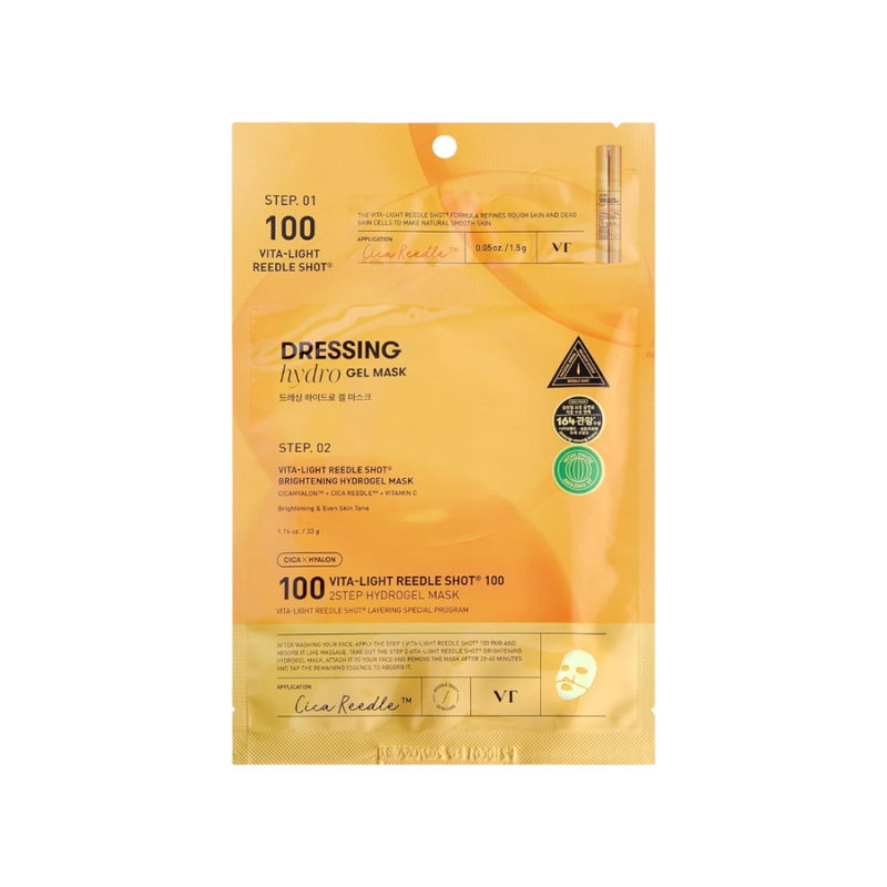 Vt Cosmetics Vita Light Riddle Shot Hydrogel Mask, Brightening, 1 Piece