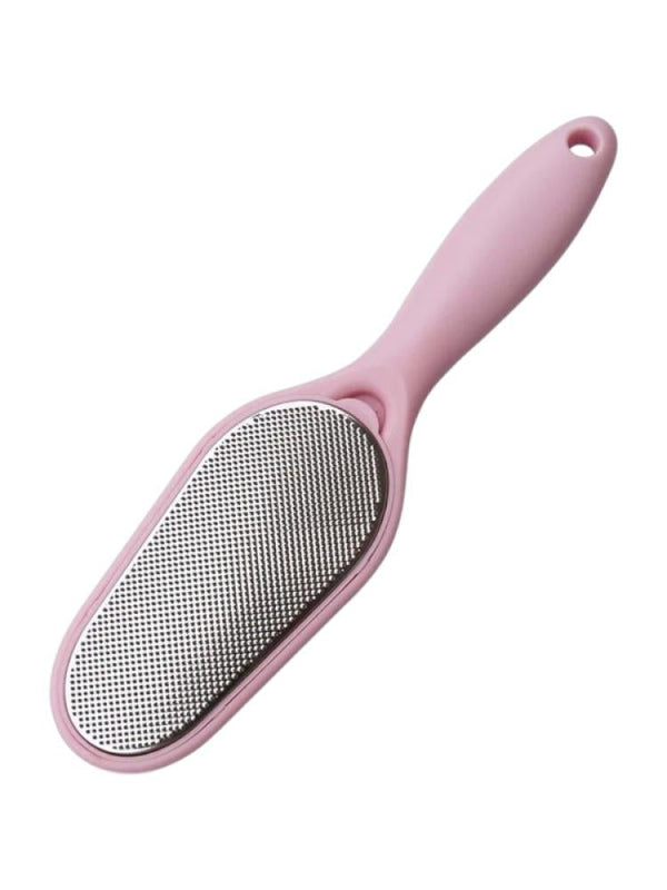 Salon System Dual-Sided Foot File with Plastic Handle - Multicolor
