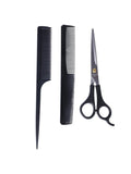 Salon System BK23-393 Hair Comb and Scissors Set