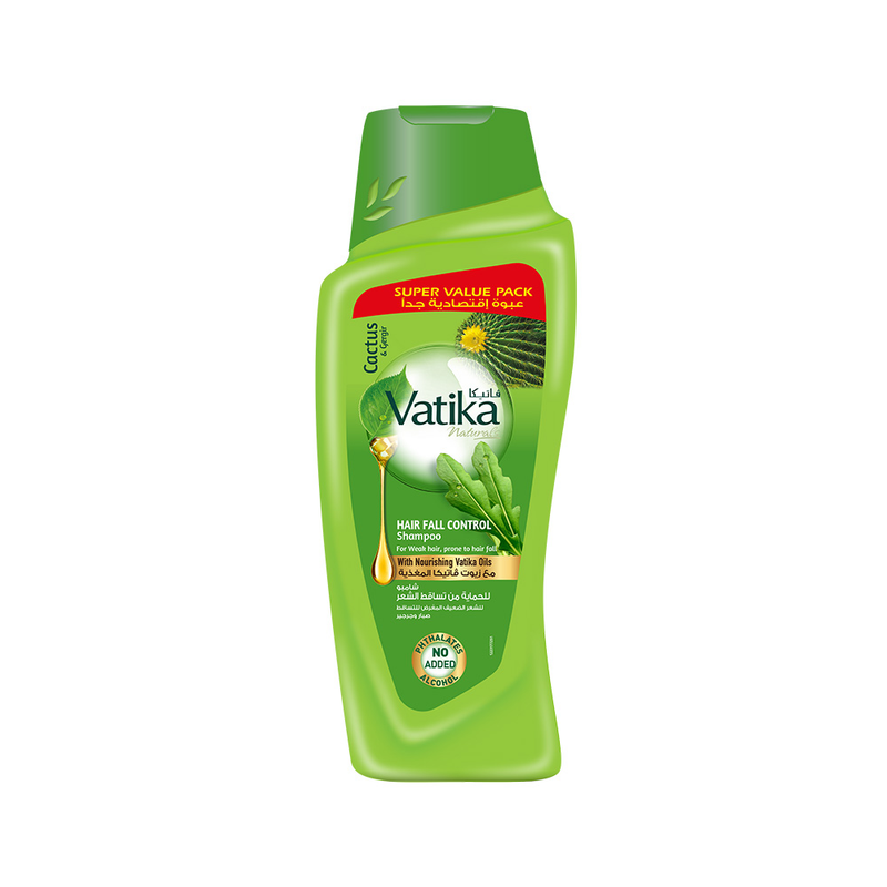 Vatika Strengthening Shampoo with Aloe Vera, Watercress & Garlic for Hair Loss 700ml