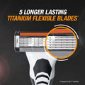 Single Blade Razor for Men Flex5 Extra-Edge BIC 2-Pack