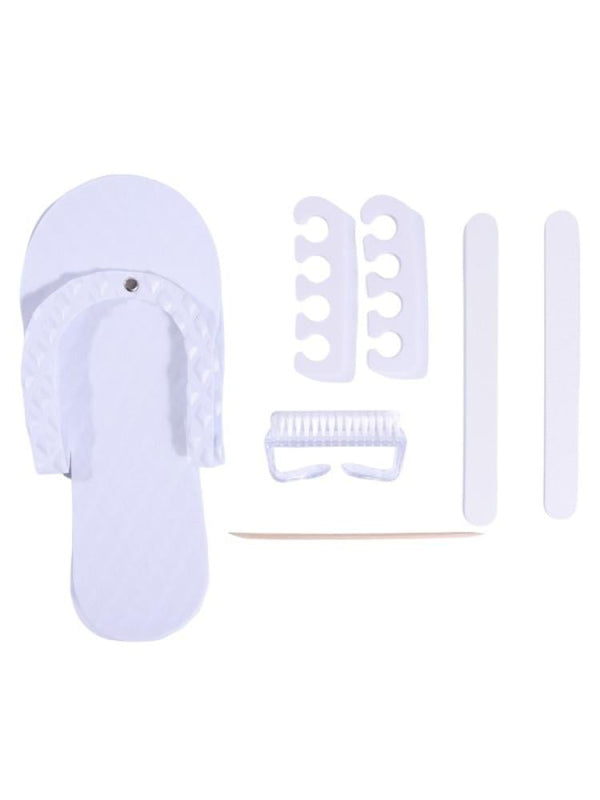 Foot Pedicure Kit 7-in-1 Tools Smoothing File Salon System White