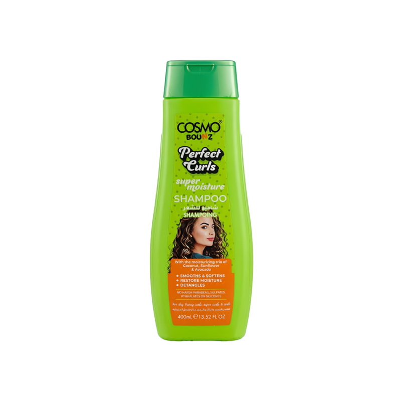 Best Shampoo for Curly Dry Hair Ultra Moisture Hydrating Cosmo 400ml