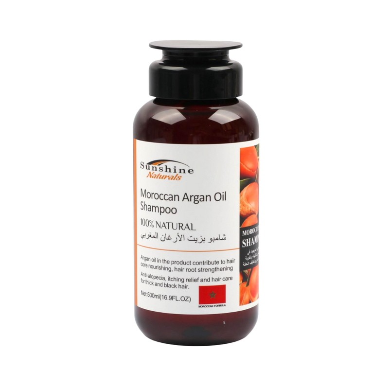 Best Moroccan Argan Oil Shampoo Nourishing Cleanser Sunshine Naturals 500ml